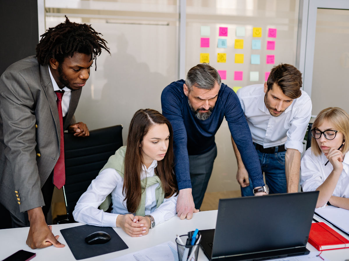 Team navigating AI and new technology in the workplace